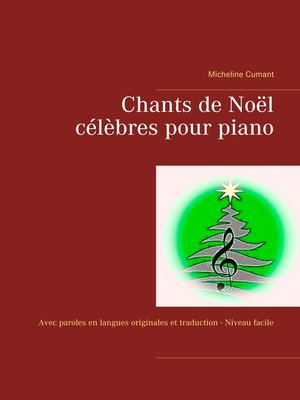 cover image of Chants de Noël célèbres pour piano